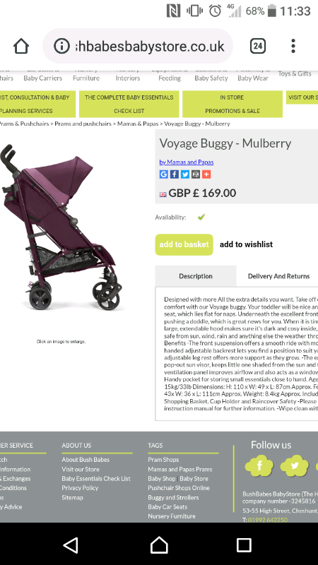 voyage everyday travel buggy